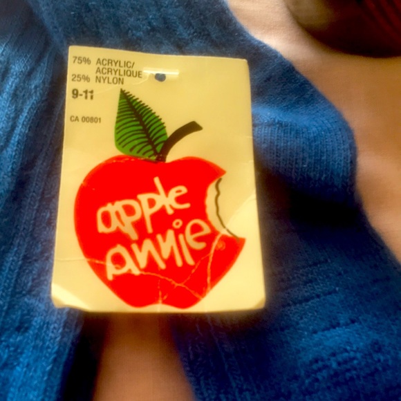 🔥NWT🔥2/$25 Apple  Annie Knee high Socks - Picture 4 of 4